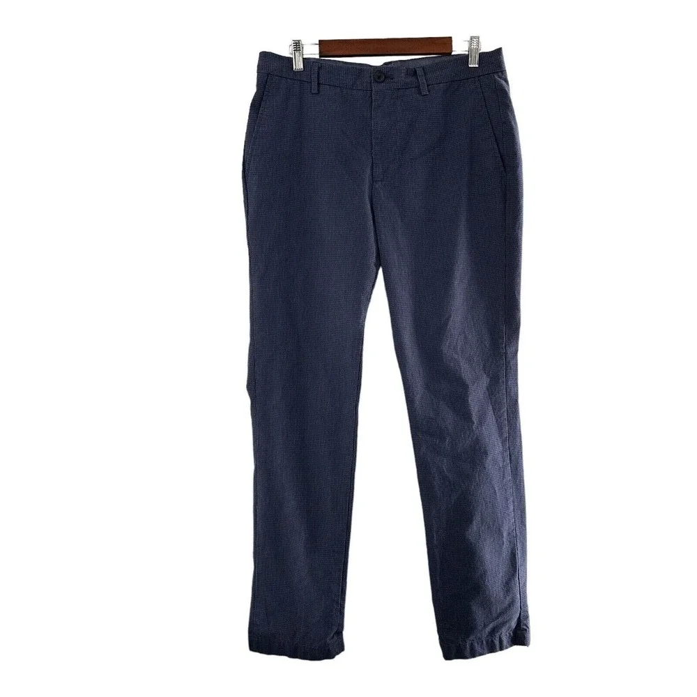 Banana Republic Mens Pants Aiden Fit Chino 34x31 Navy‎ Blue Cotton Preppy Casual